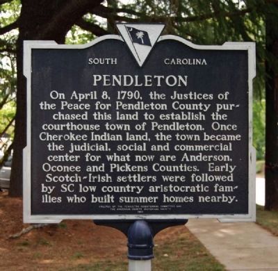 Pendleton historical marker